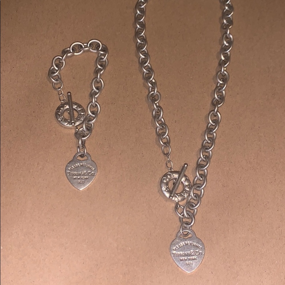 Tiffany and Co. necklace and bracelet set